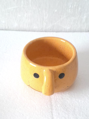 Yellow Smiley Pot